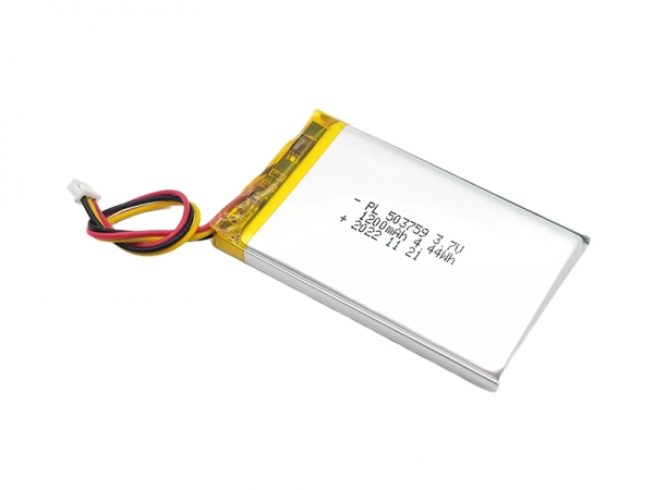 3.7V聚合物鋰電池|503759 3.7V 1200mAh-3pin